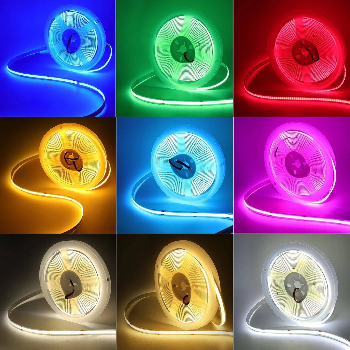 5V COB LED Strip High Density 320LEDs/m USB LED Light