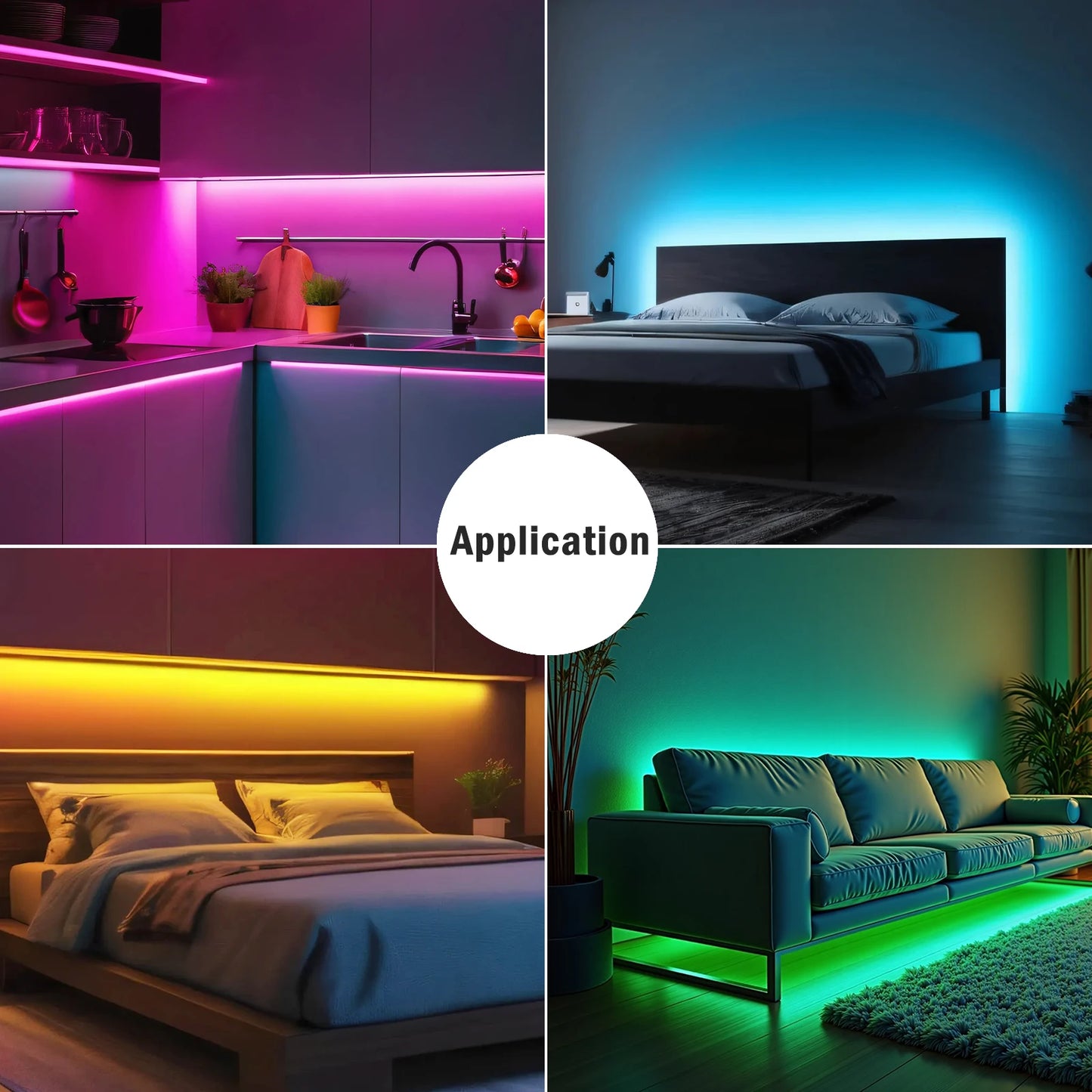 DC 5V 12V COB LED Strip COB LED Tape Light Bar Lighting