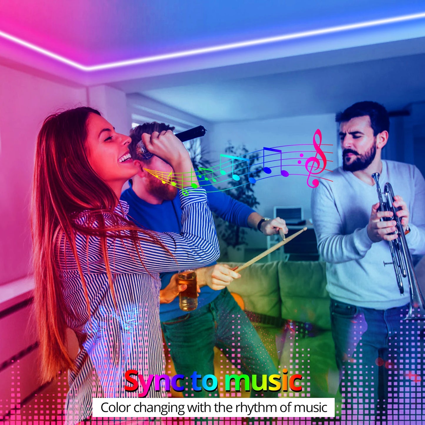 12/24V EU plug WiFi RGB Neon LED Strip Lighting