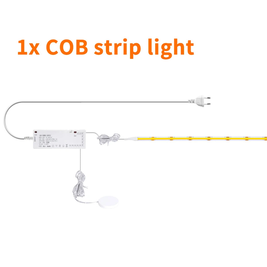 24V Under Cabinet Collection Display 320Leds COB LED Strip Light