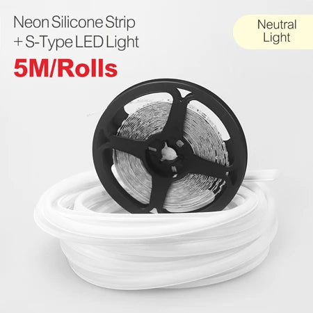 6/8mm 5M/Rolls DIY Separate Silicone Neon Strip Led Tape