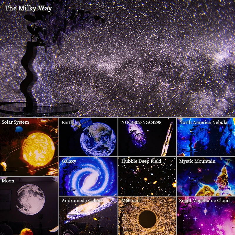 Night Light Galaxy Projector Starry Sky Projector 360° Rotate