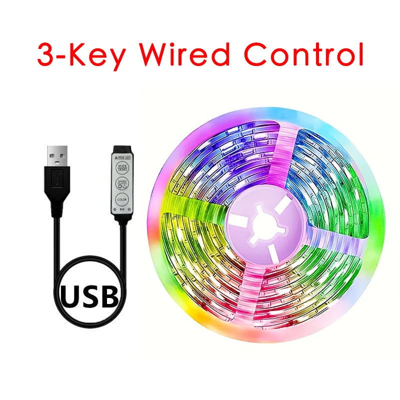 USB LED Strip Light APP Control IR Bluetooth Tape