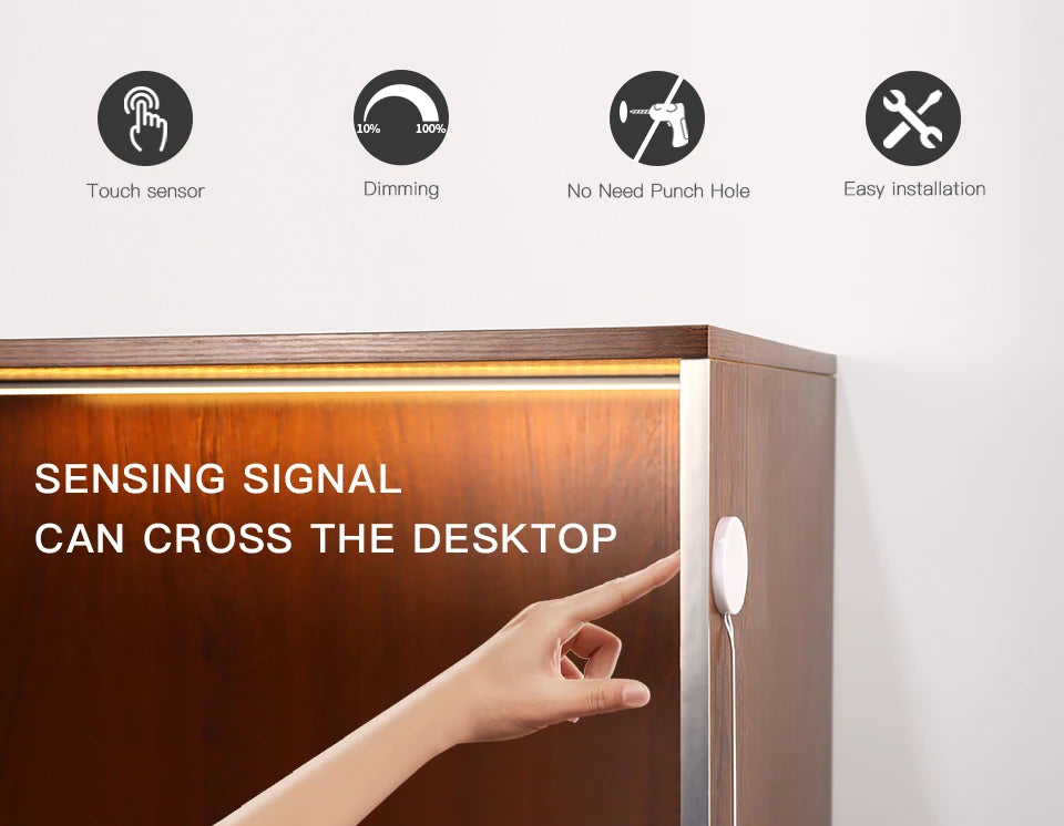 Hand Scan Sensor and Touch Dimmer Switch LED Strip Neon Lamp