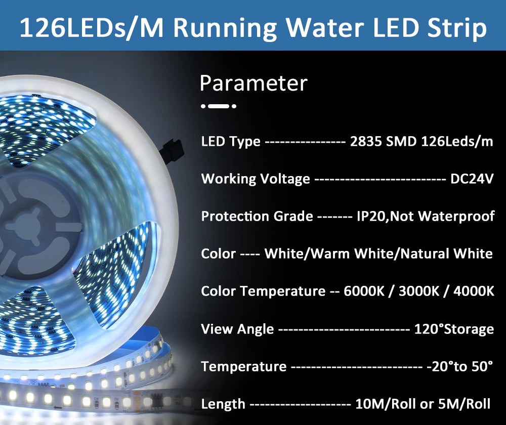 Sequential Led Strip 24v 10M 15M 20M 2835 WS2811 Horse Running