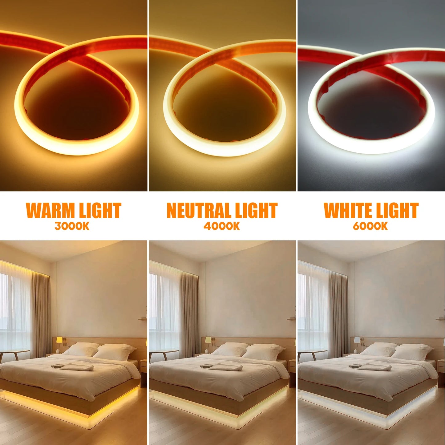 220V Dimmable Flexible Adhesive Tape for Home Garden Lighting
