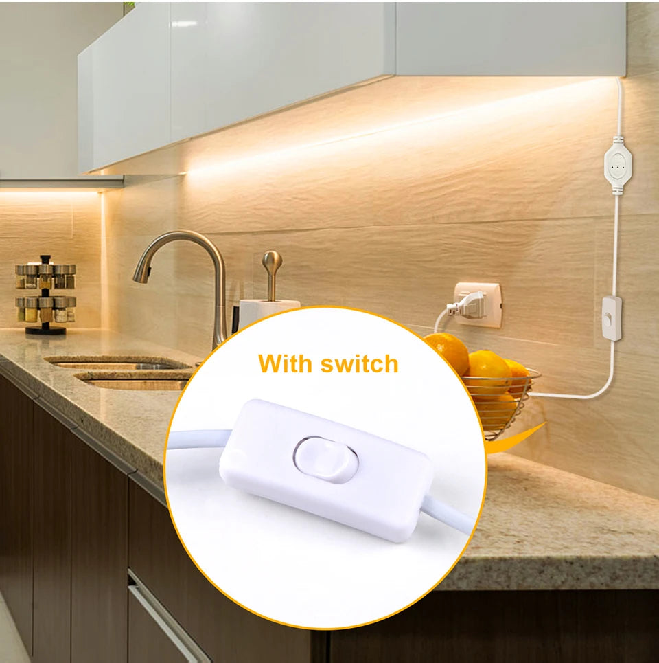 110V 220V Cob LED Strip Light Super Bright waterproof