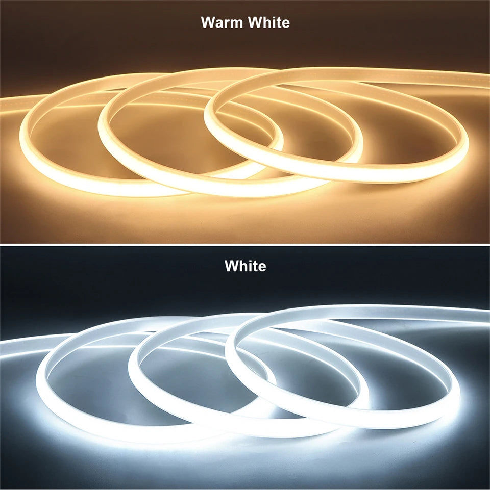 110V 220V Cob LED Strip Light Super Bright waterproof