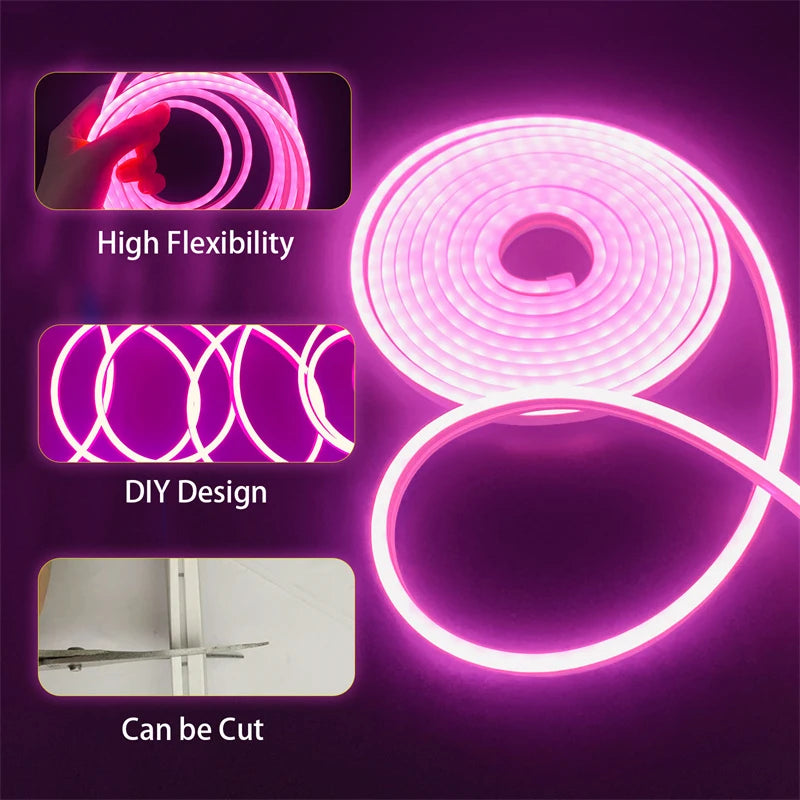 Battery Powered Led Strip Flexible Neon LED Strip Lights