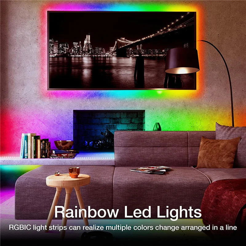 RGBIC Bluetooth Neon Led Strip Lights 5V Neon Strip Light