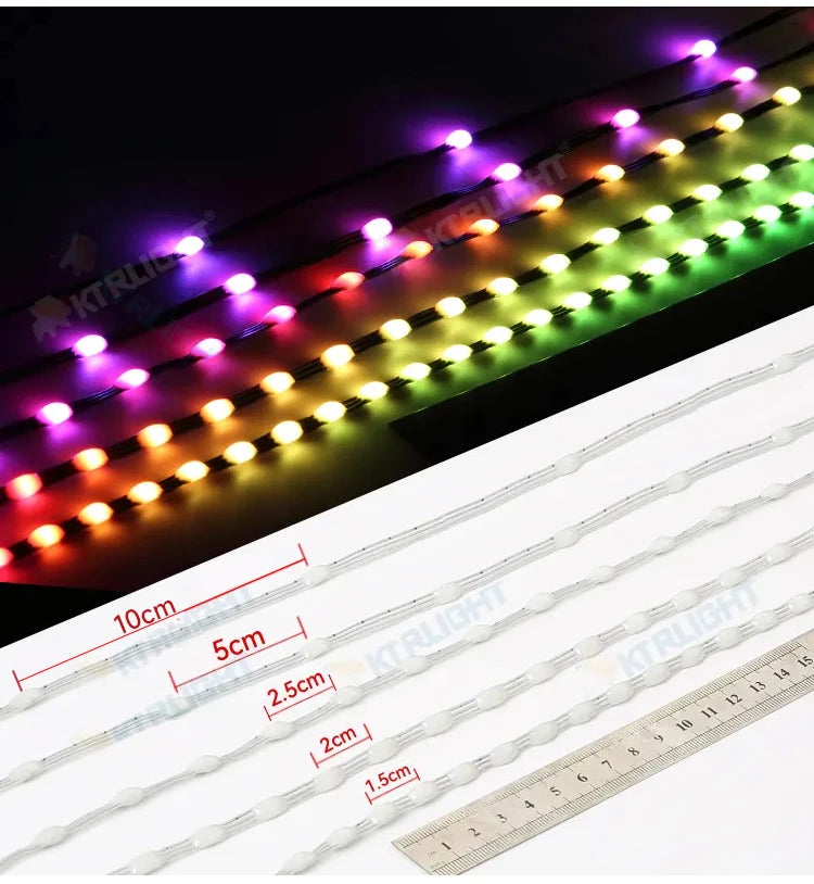 Transparent Wire 5V 3PIN WS2811 LED String Lights