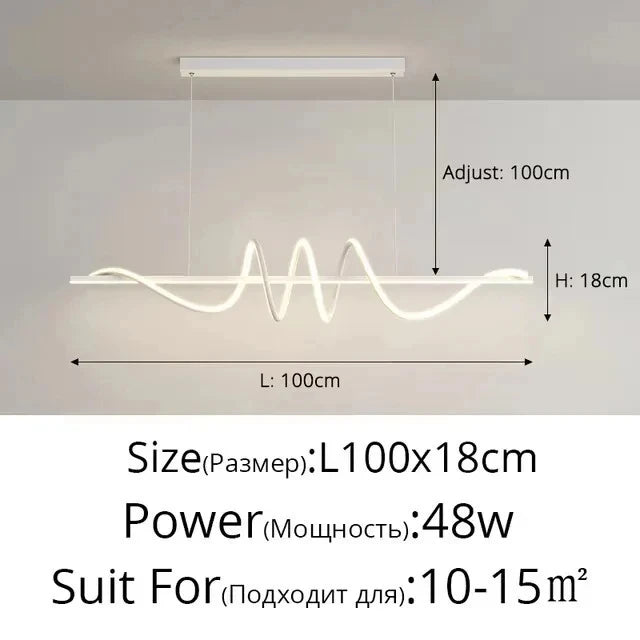 Modern Energy Saving LED Pendant Lights Dining Room Living Lamp