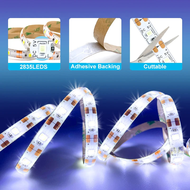 1M-5M LED Light Strip Motion Sensor LED Night Light