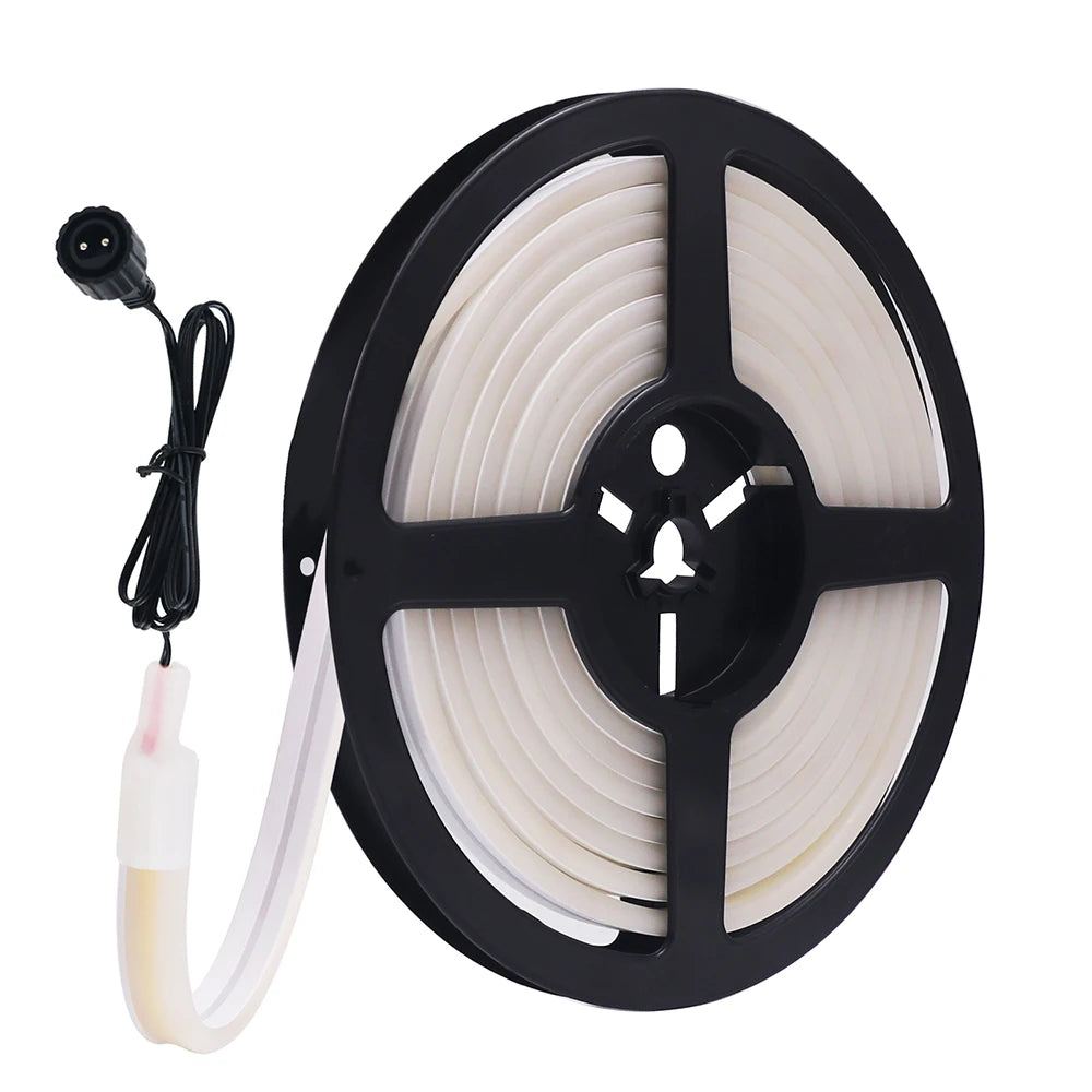LED Neon Light Strip Solar 24V Waterproof 8 Modes 320LED