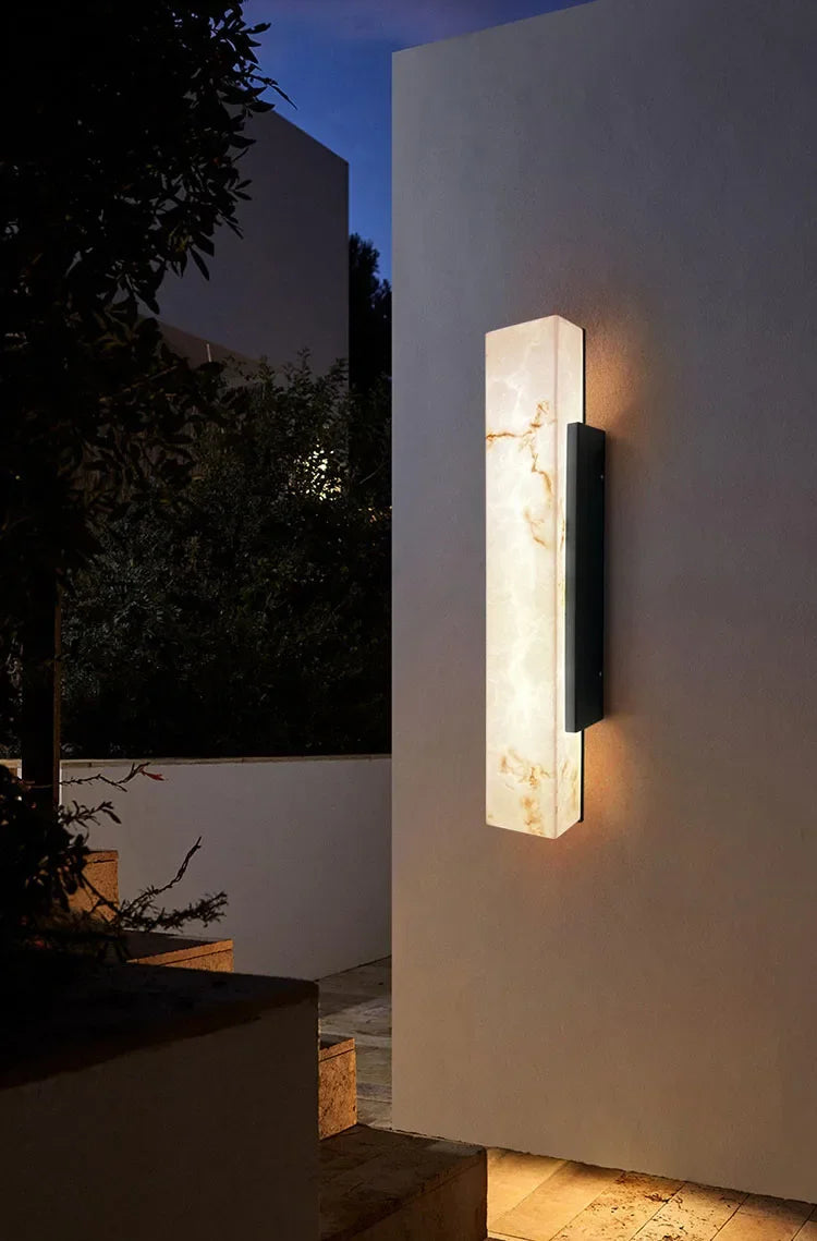 Modern Minimalist Outdoor Waterproof IP65 Lmitated Marble