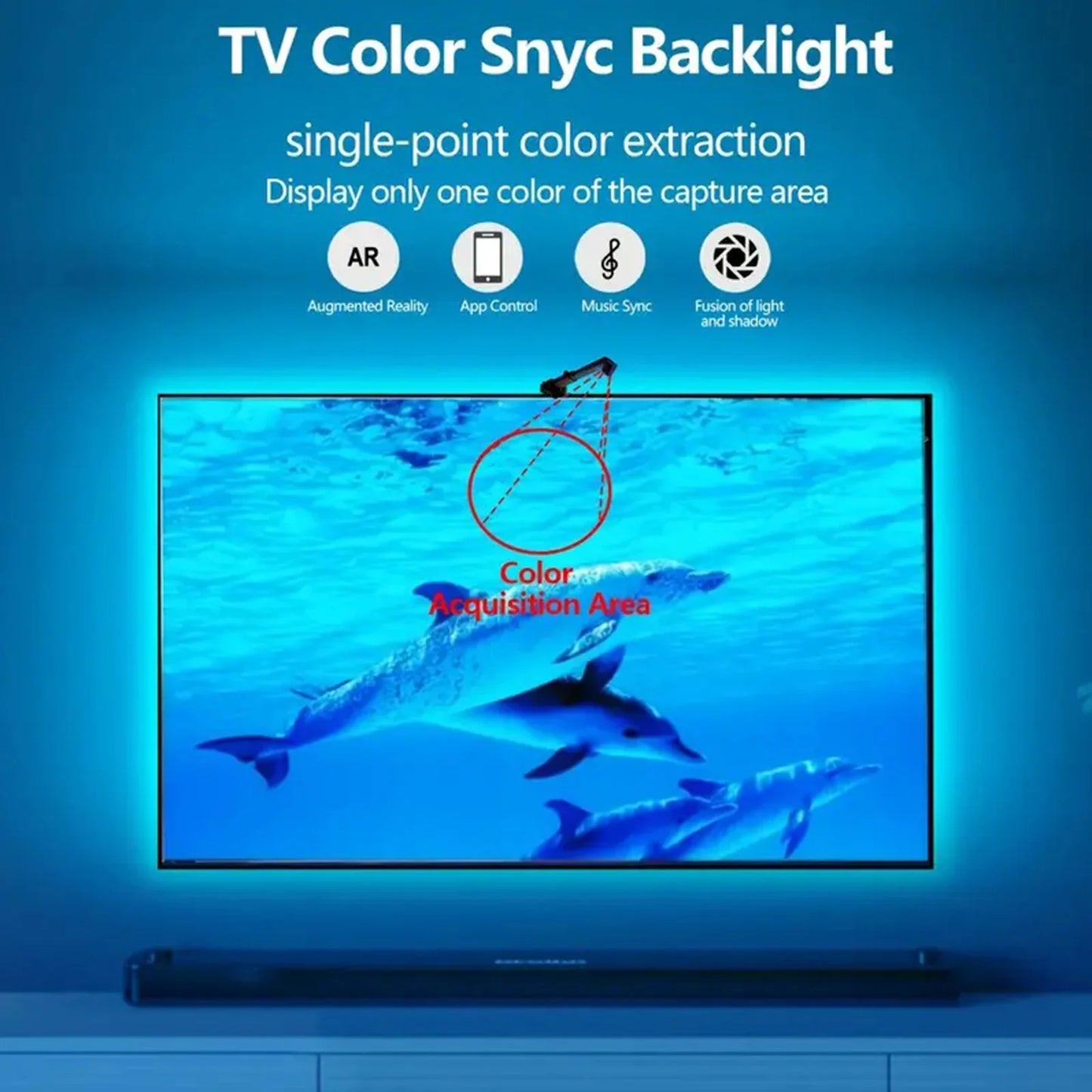 Immersion TV Backlights with Camera Smart Ambient TV Strip Light
