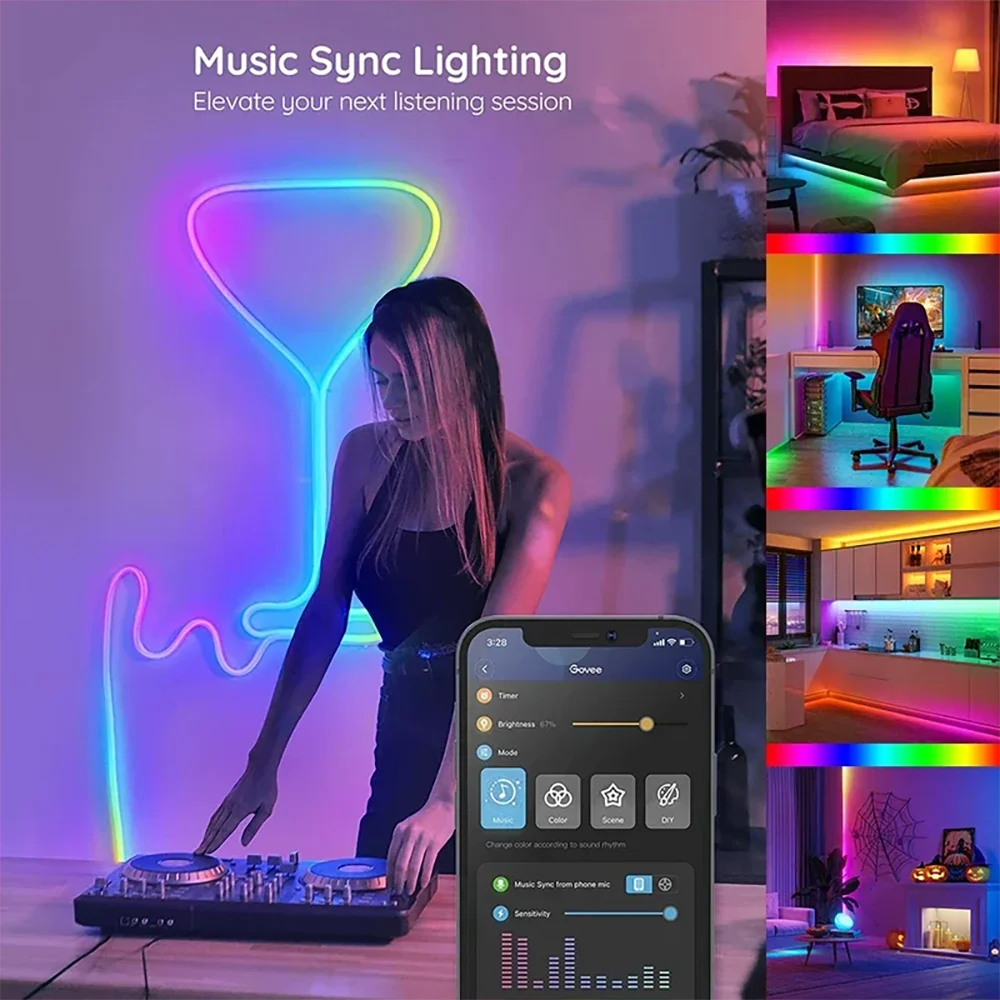 LED Strip Light Strip 5V USB RGB 5050 Light Strip Bluetooth APP
