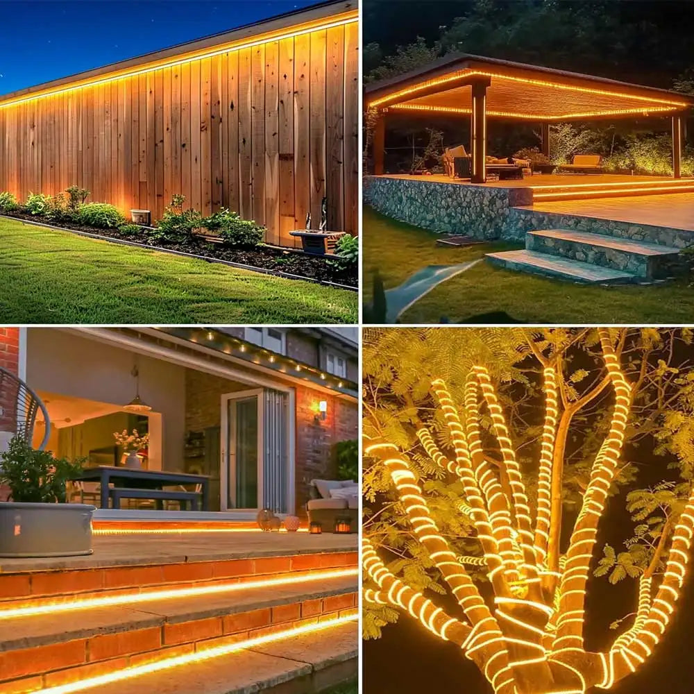 24V COB Solar Neon Light Strips Solar Flexible Lights