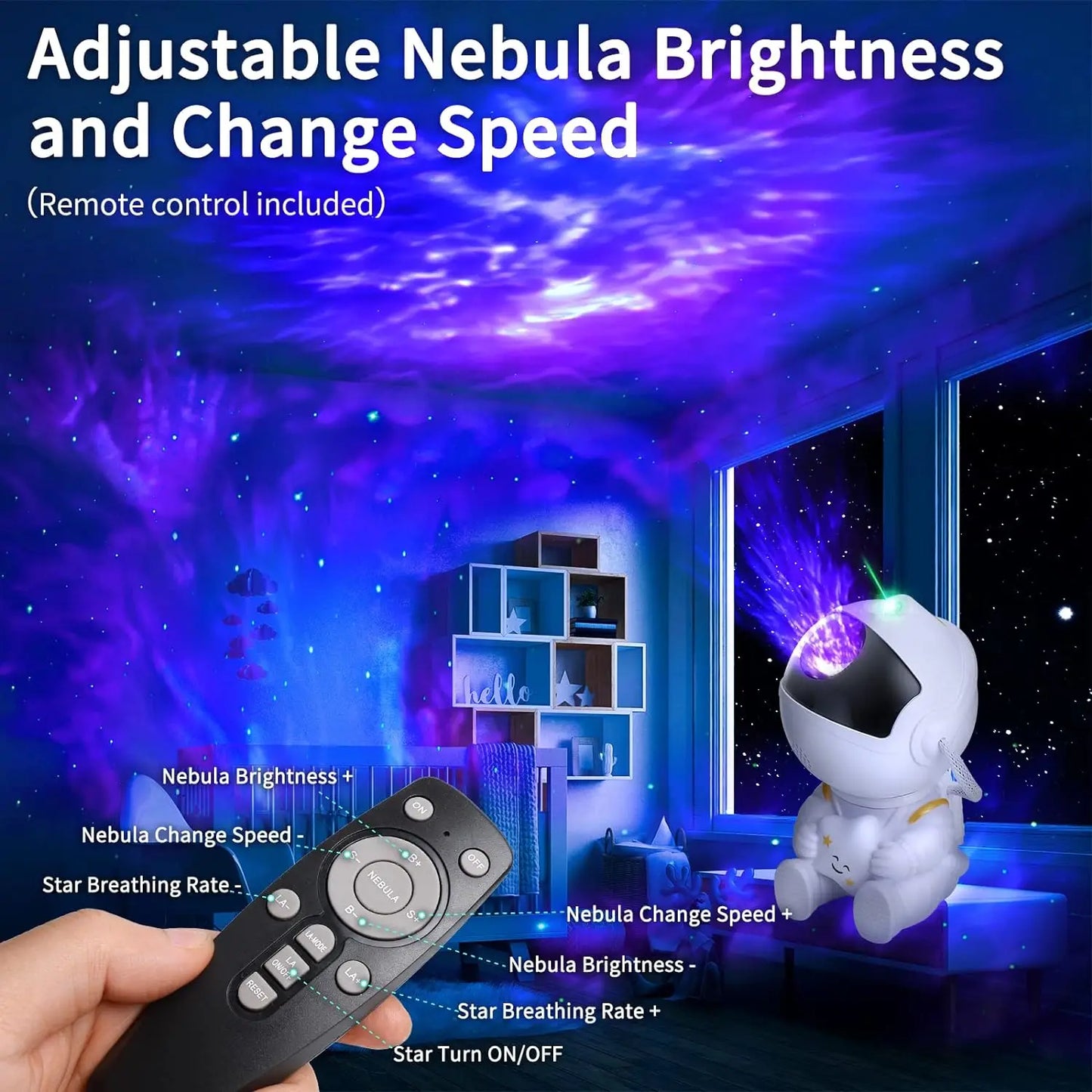 Galaxy Star Astronaut Projector Light Starry Sky Porjectors Lamp
