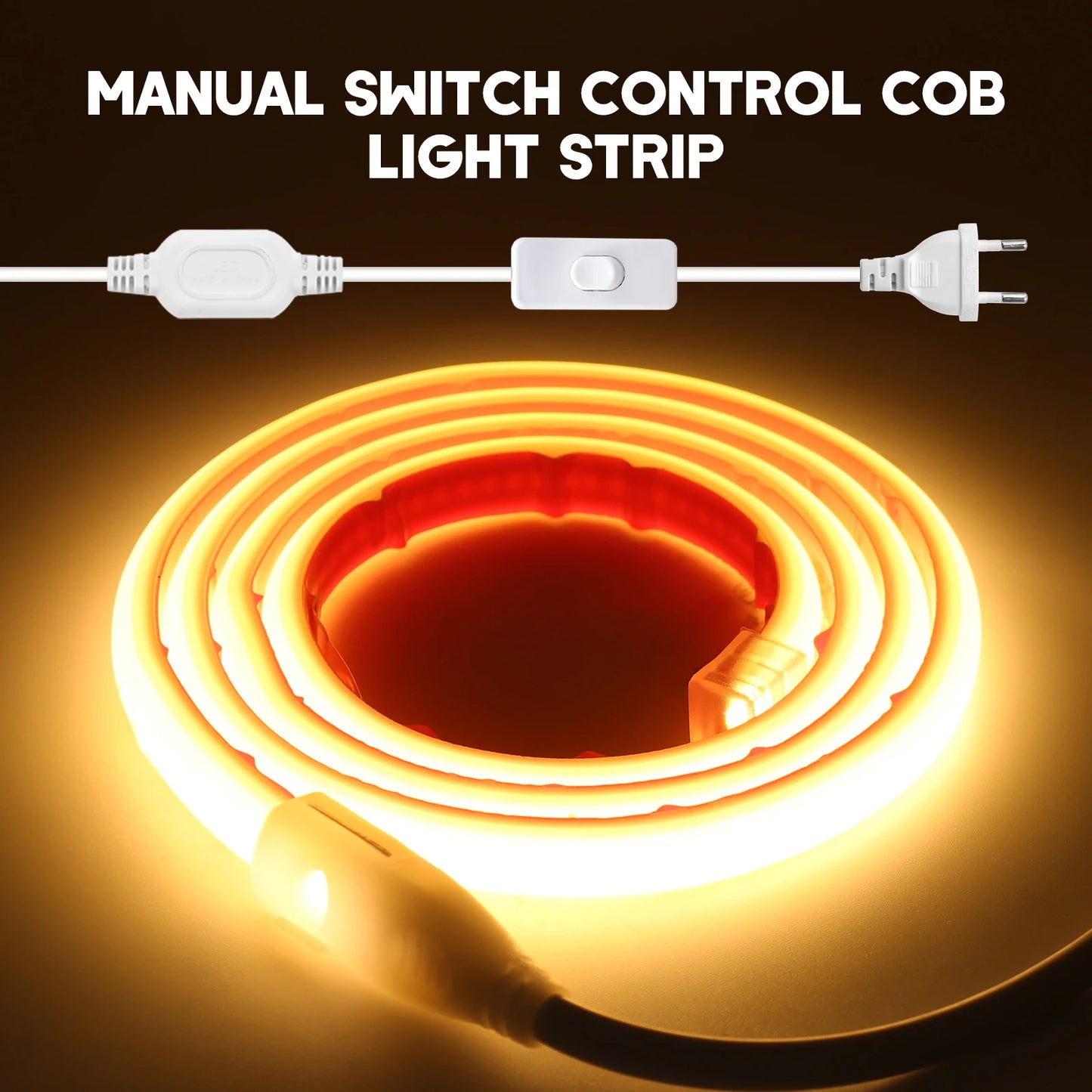 220V Dimmable Flexible Adhesive Tape for Home Garden Lighting