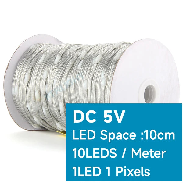 Transparent Wire 5V 3PIN WS2811 LED String Lights