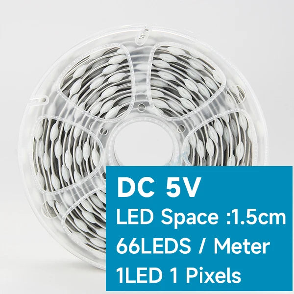 Transparent Wire 5V 3PIN WS2811 LED String Lights