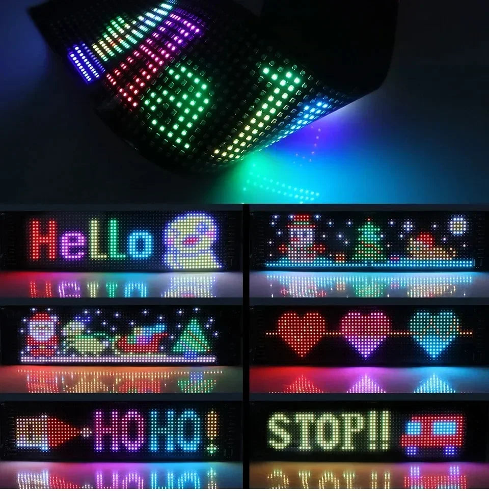 1-2 Pieces Devil‘s Eye LED Car Windshield Animation Screen Light