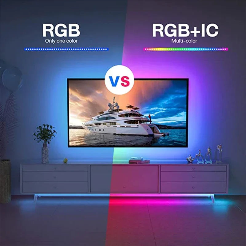 LED Strip RGB WS2812b Bluetooth App Remote Control Chasing