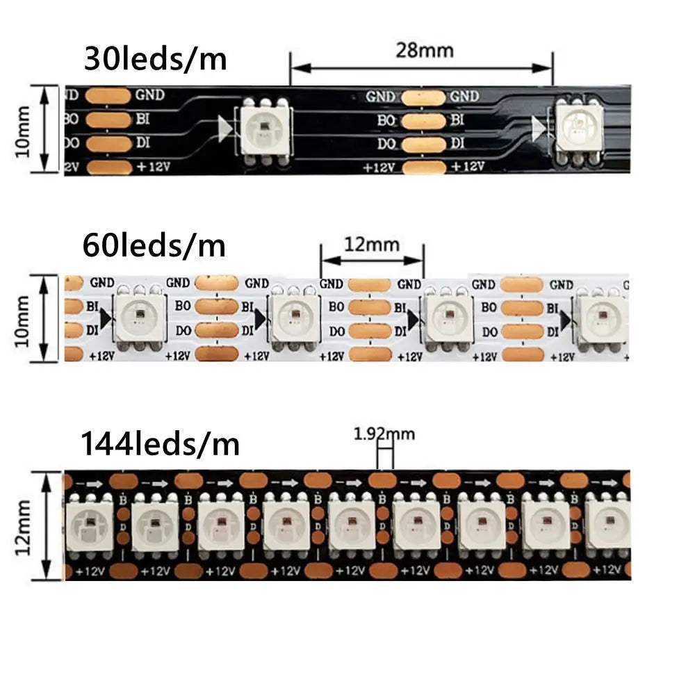 DC12V WS2815 led strip light Individually Addressable LED Lights