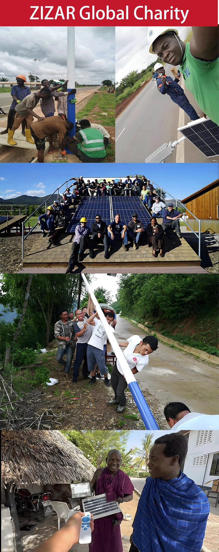 Led Outdoor Solar Street Lamps With Remote Control