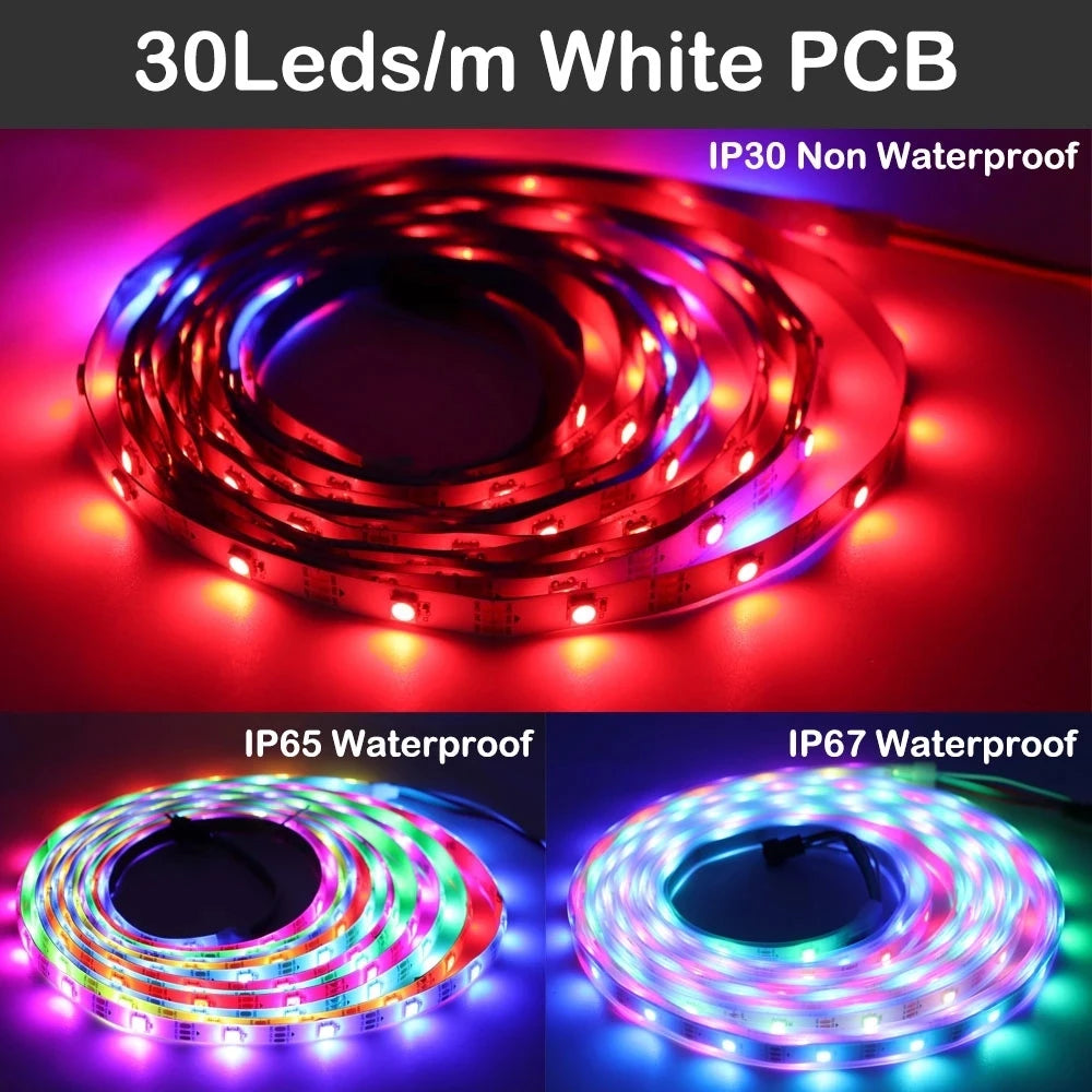 WS2812B DC5V Individually Addressable 5050 RGB Led Strip