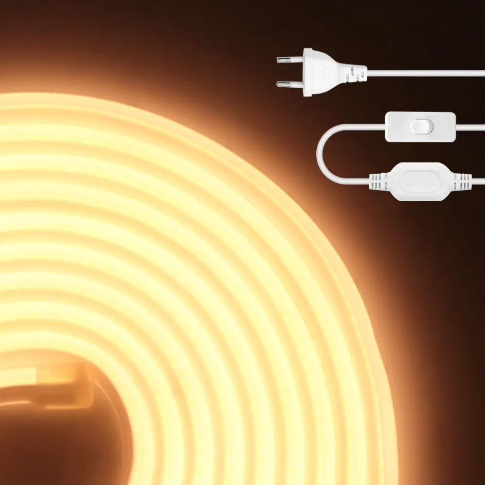 1/35M High Bright COB LED Strip Light 220V 288Leds Neon Strip