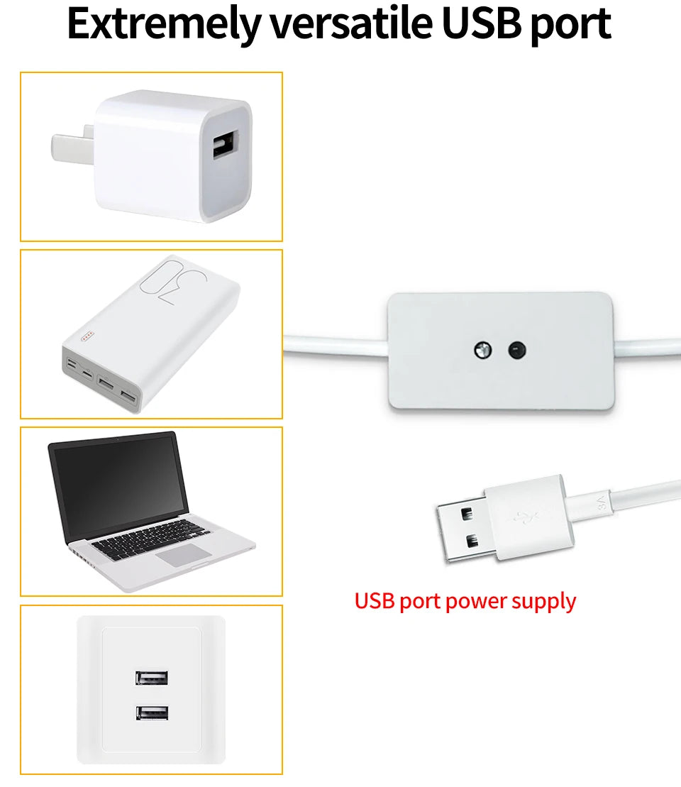 1M/2M/3M/5M/10M DC 5V USB LED Light Strip Hand Sweep