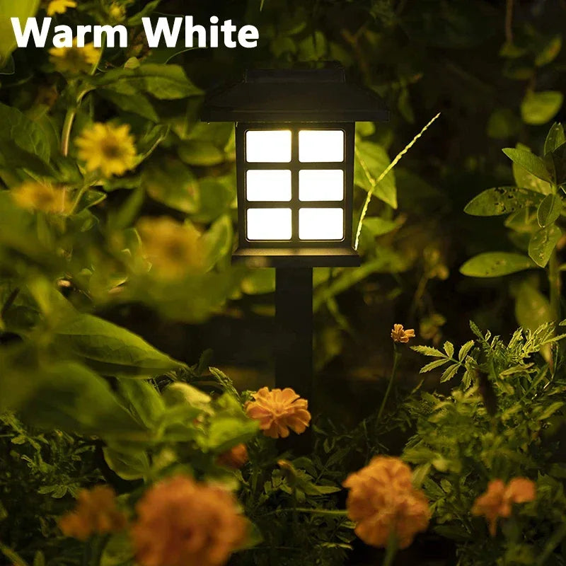 2/4/6/8Pcs Solar LED Pathway Lights Outdoor Waterproof