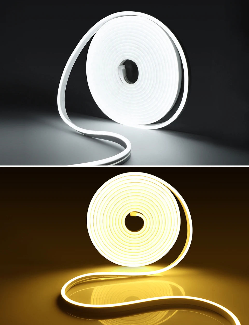 10M 5M 2M Two PIR Motion Sensor Switch 24V Neon LED Strip Light