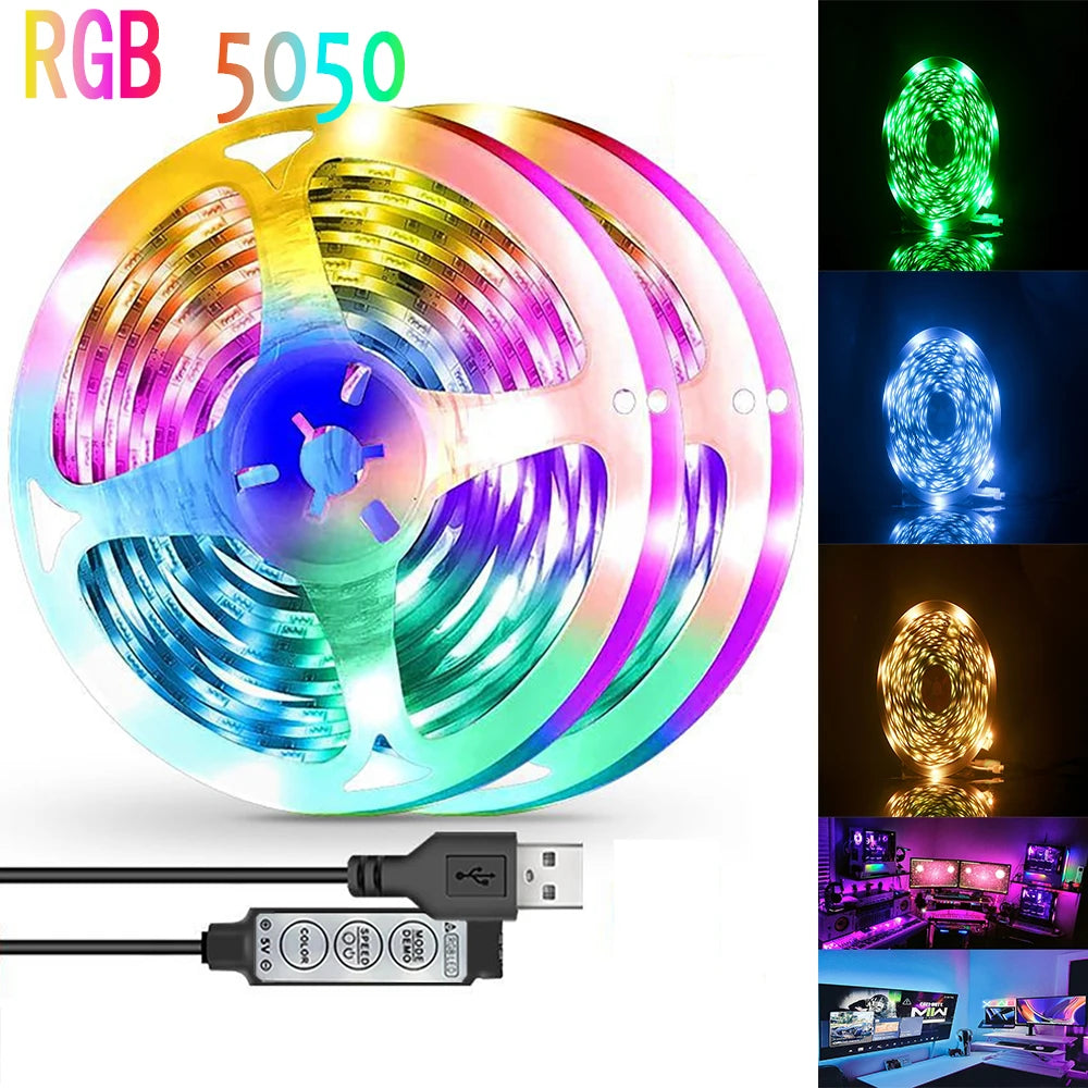 LED Strip Light Strip 5V USB RGB 5050 Light Strip Bluetooth APP