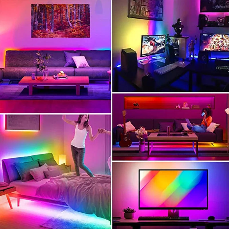 LED Strip RGB WS2812b Bluetooth App Remote Control Chasing
