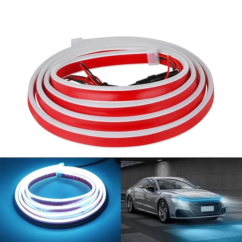 Daytime Running Lights LED Engine Hood Light Bar Kit