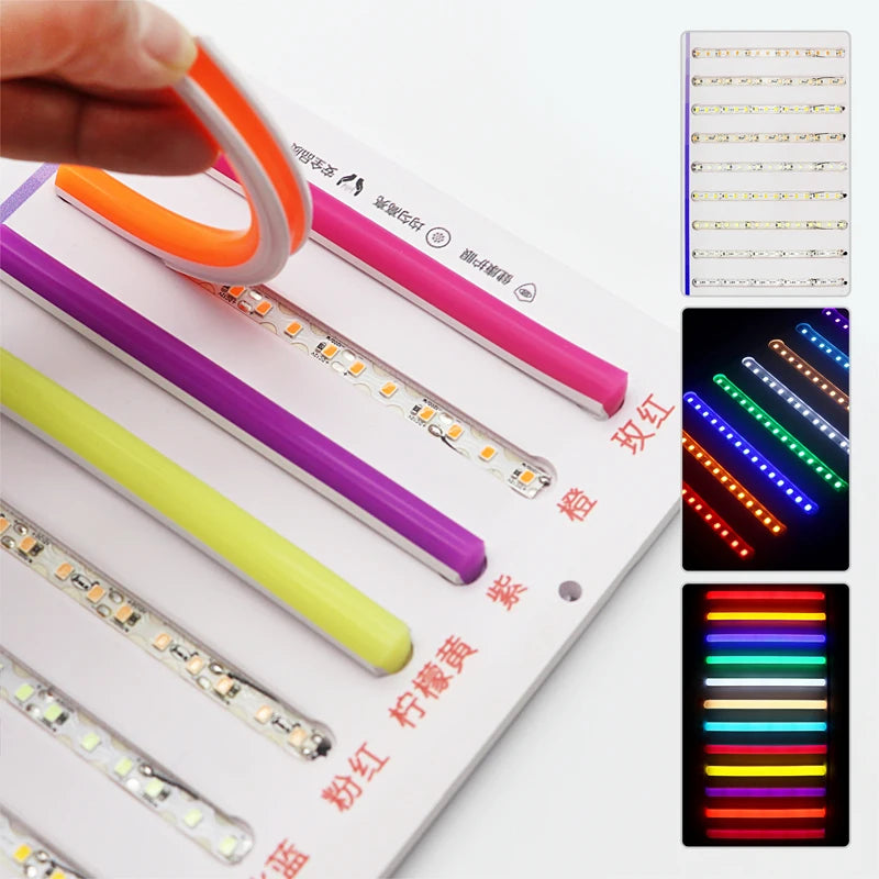 6/8mm 5M/Rolls DIY Separate Silicone Neon Strip Led Tape