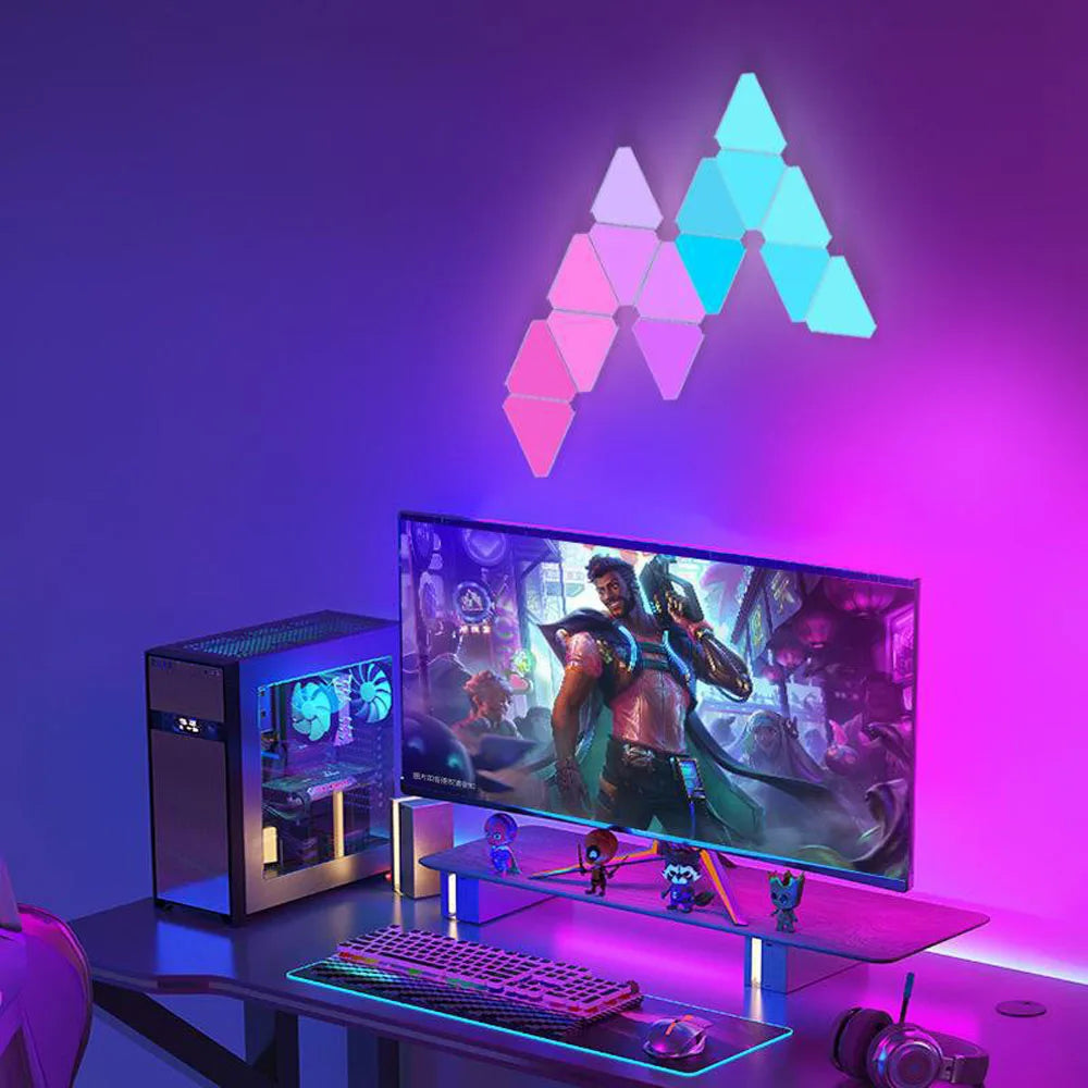 WIFI Bluetooth 5V USB Triangle Lamps Quantum LED Night Light
