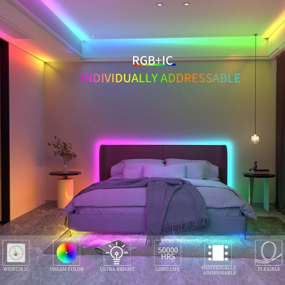 WS2812B DC5V Individually Addressable 5050 RGB Led Strip