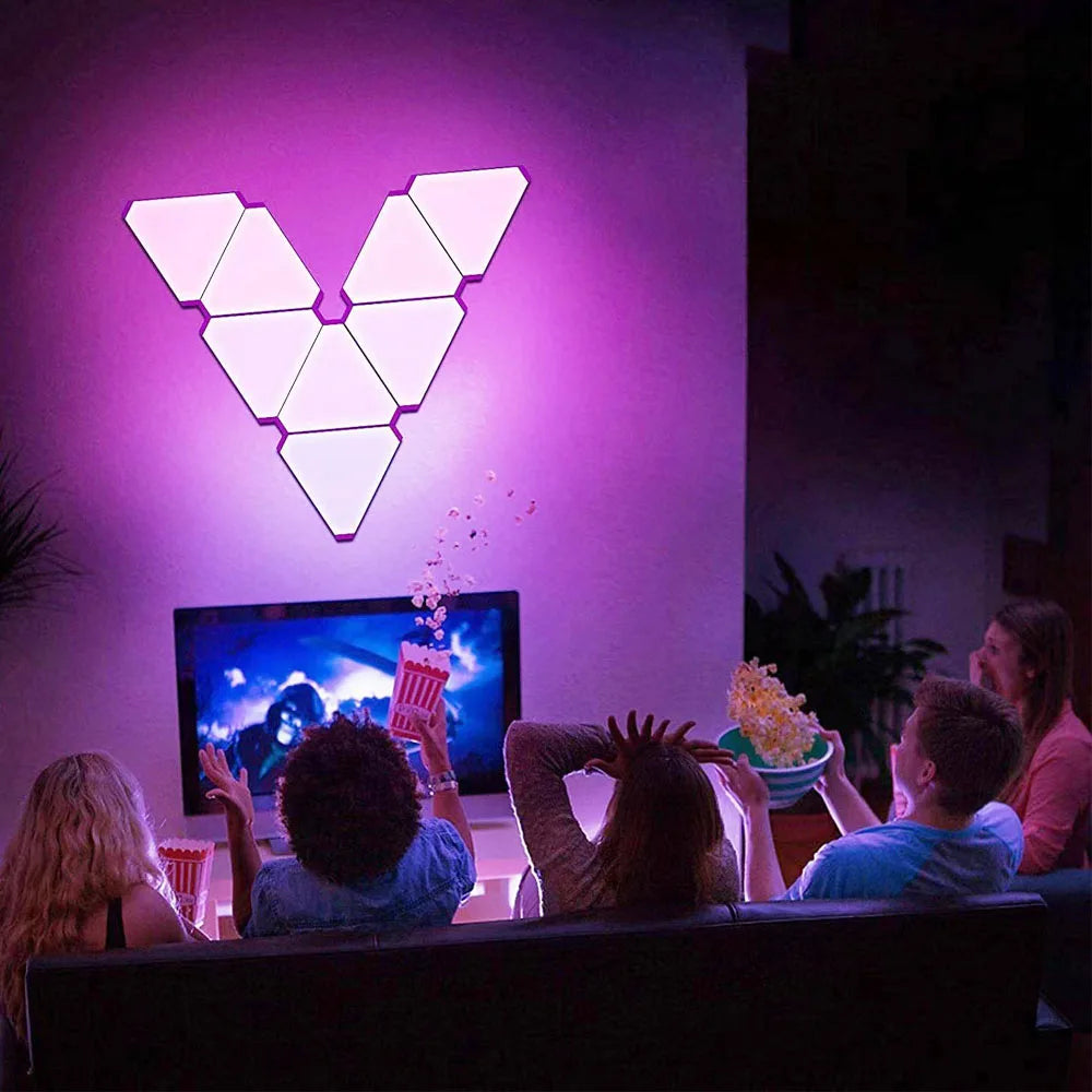 WIFI Bluetooth 5V USB Triangle Lamps Quantum LED Night Light