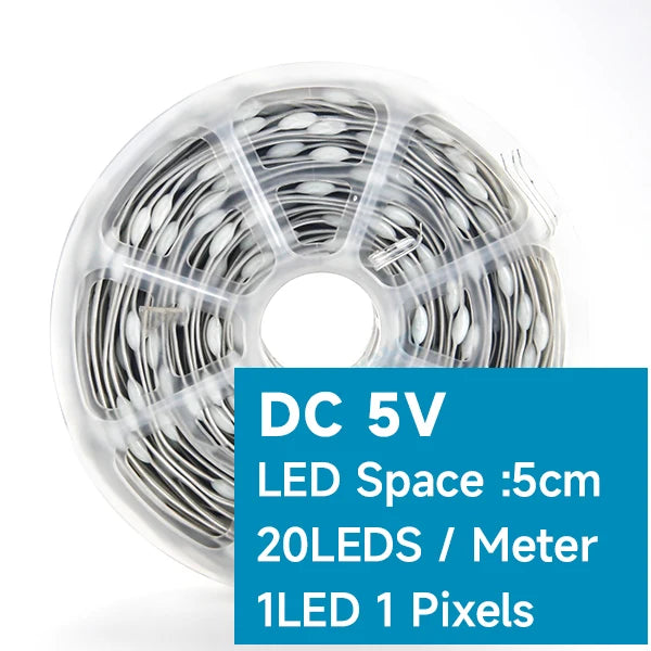 Transparent Wire 5V 3PIN WS2811 LED String Lights