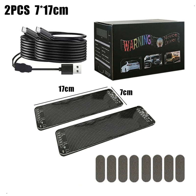 1-2 Pieces Devil‘s Eye LED Car Windshield Animation Screen Light