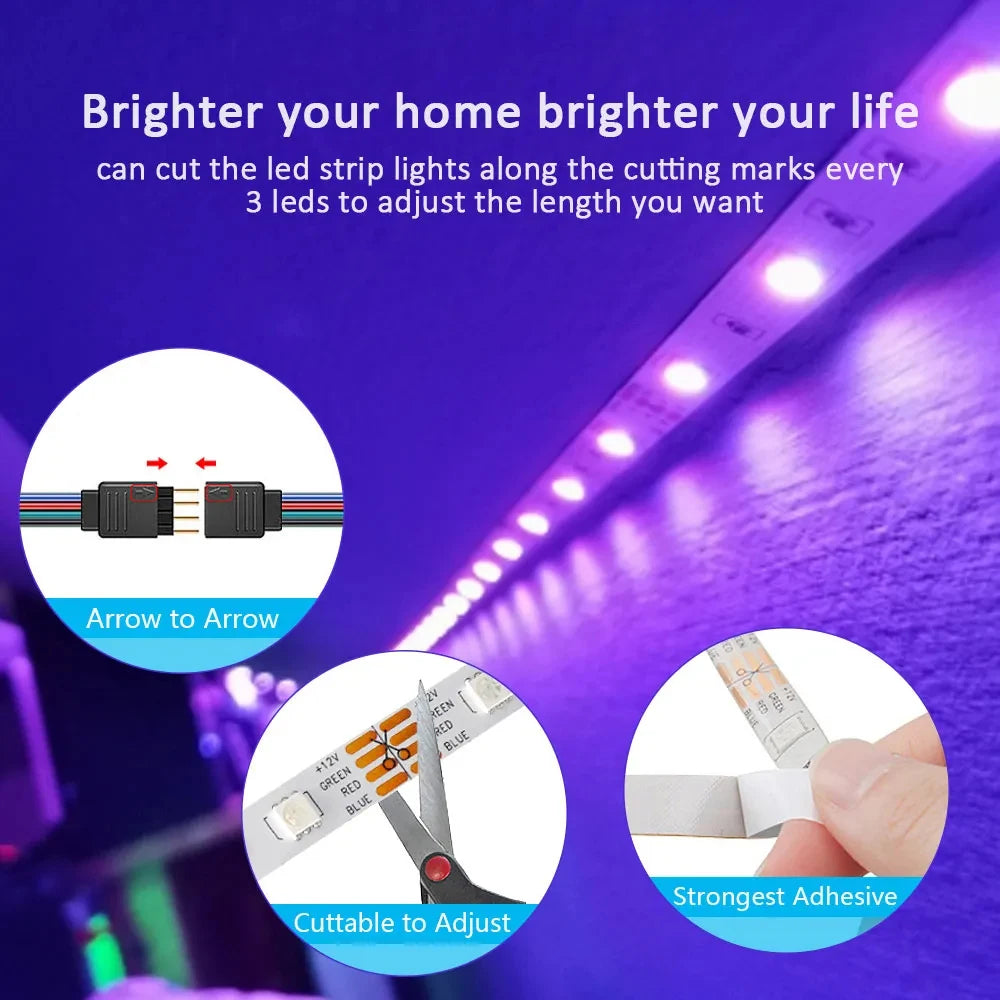 LED Strip Light Strip 5V USB RGB 5050 Light Strip Bluetooth APP