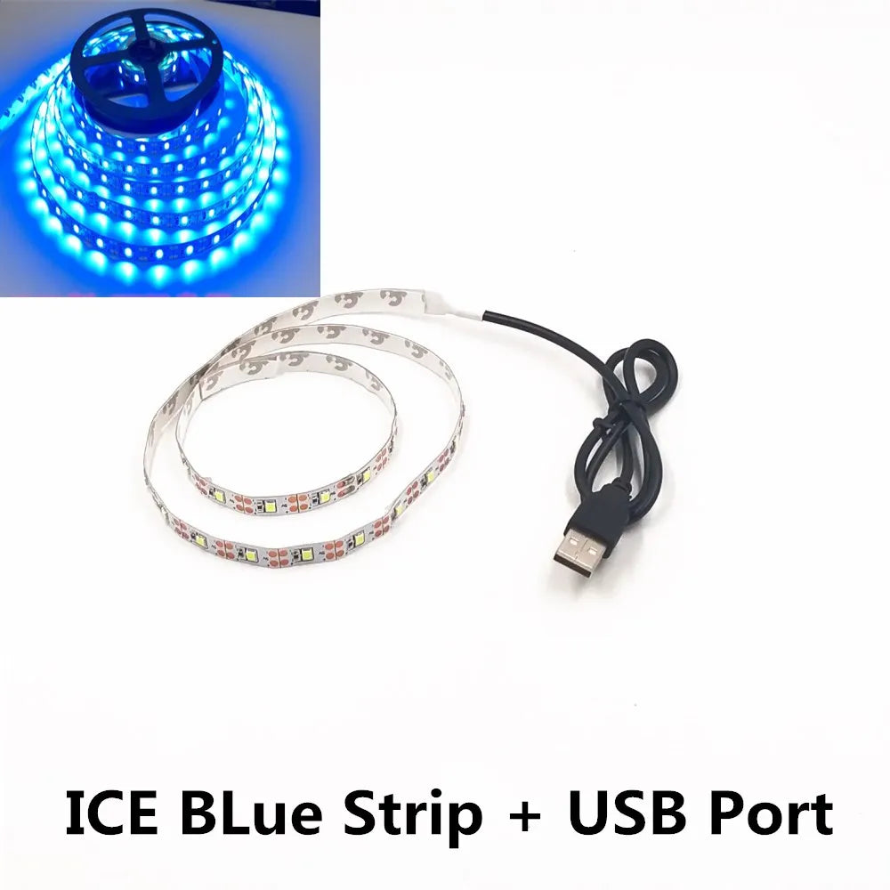 5M USB LED Strip Light SMD Ribbon Ceiling Cabinet Light