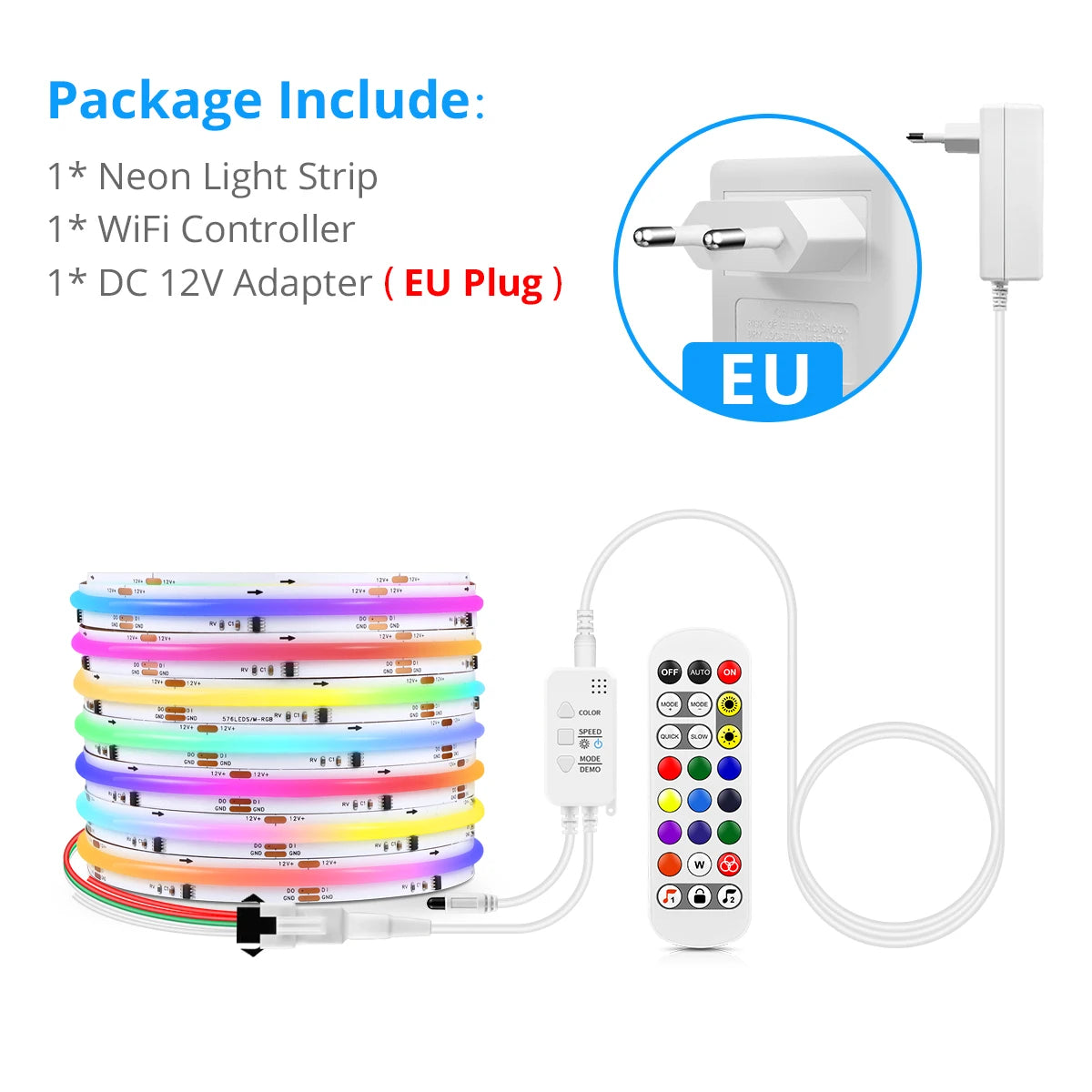 Tuya Smart WIFI RGBIC COB LED Strip Light Tape Addressable