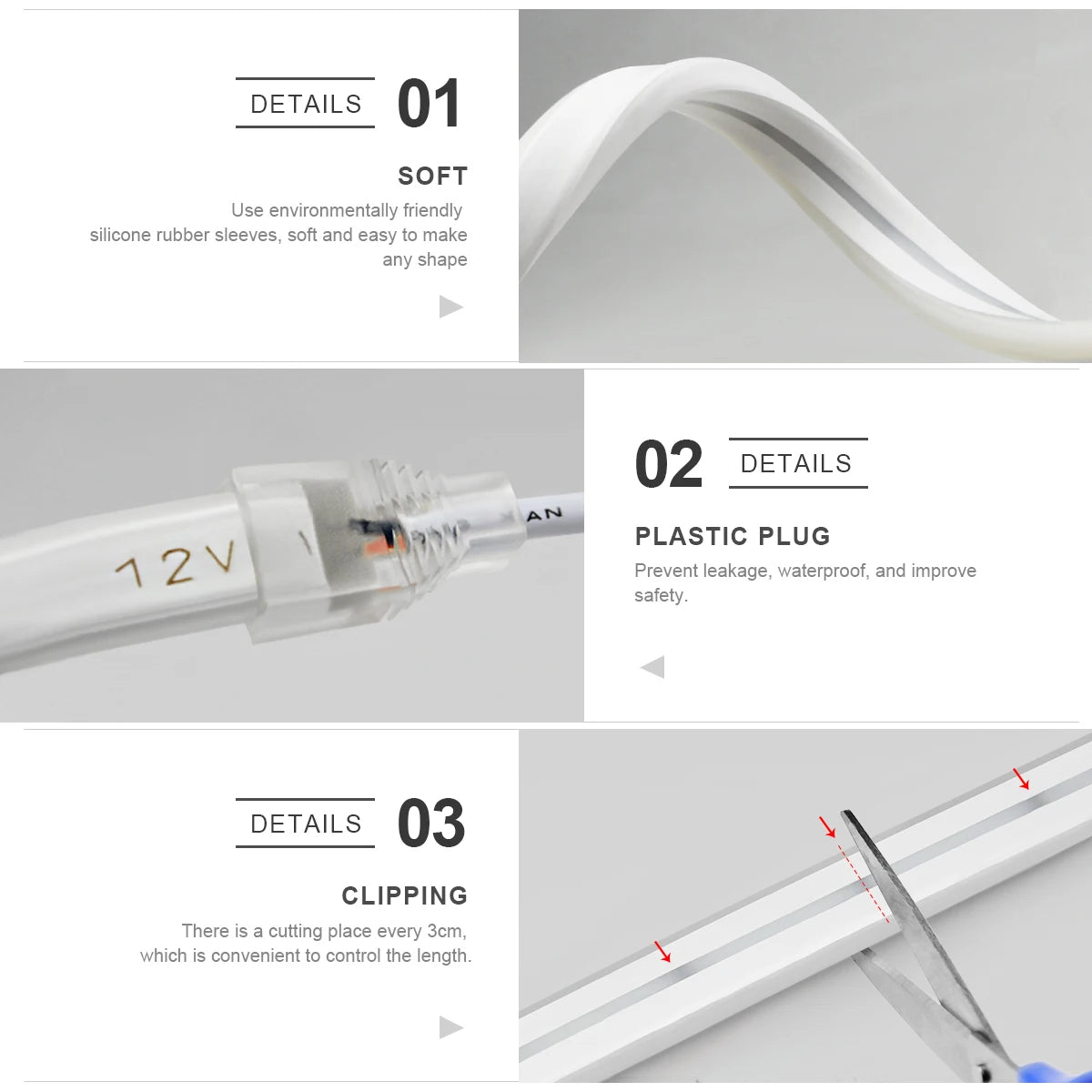 12/24V EU plug WiFi RGB Neon LED Strip Lighting