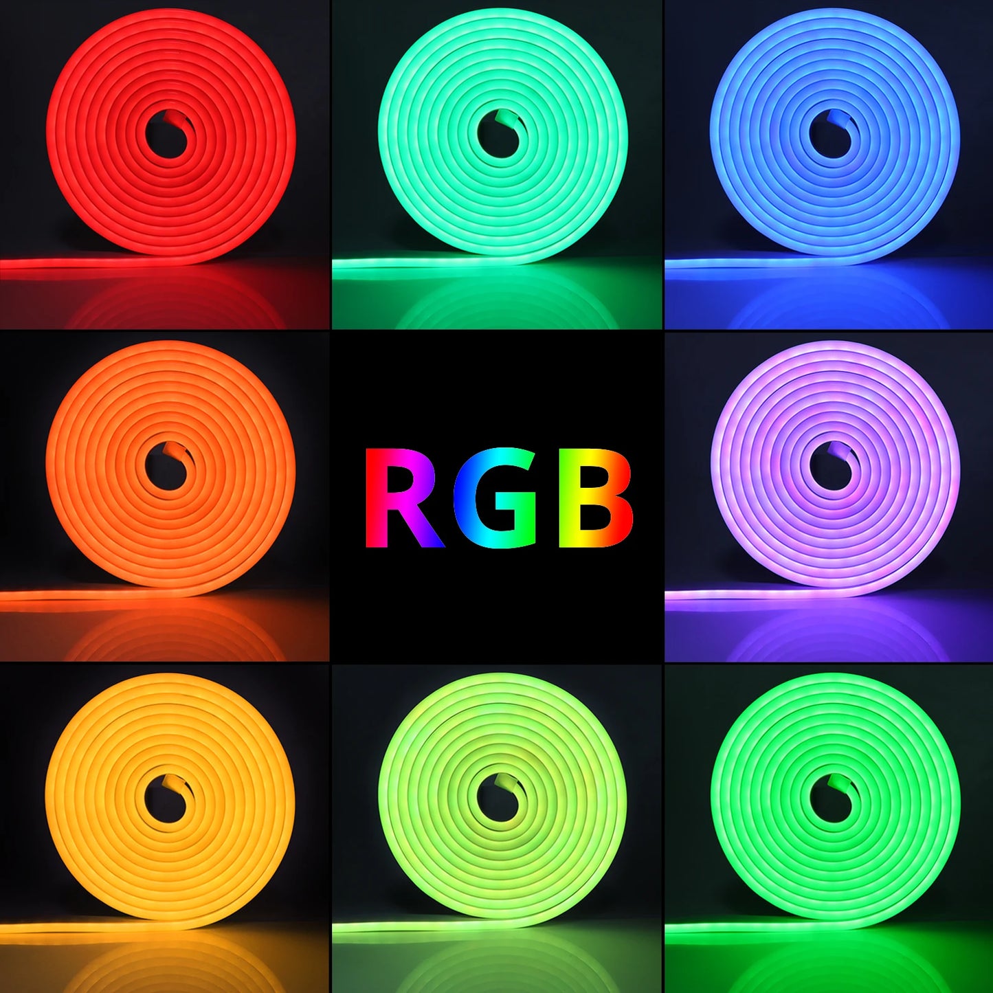 12/24V EU plug WiFi RGB Neon LED Strip Lighting