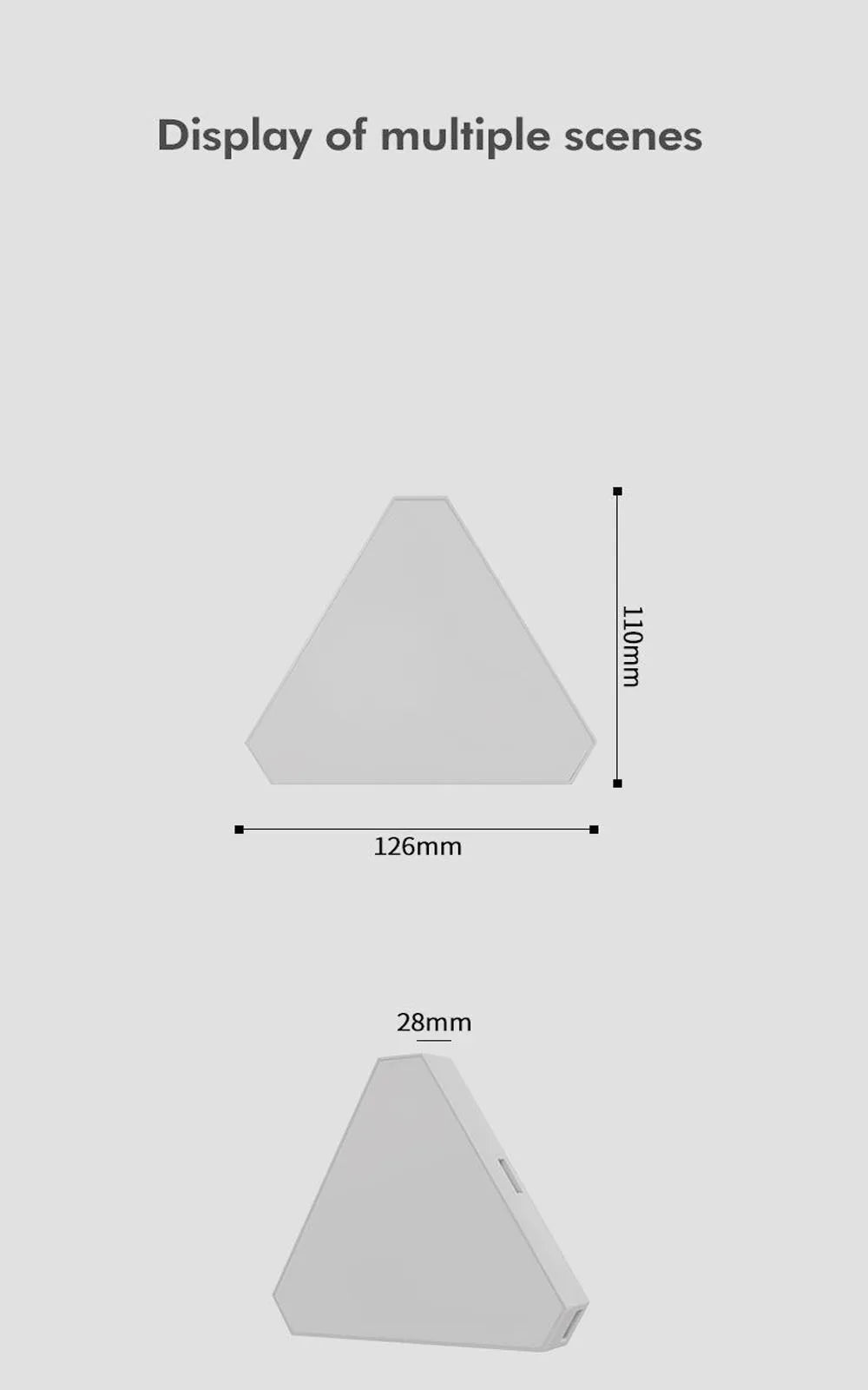 WIFI Bluetooth 5V USB Triangle Lamps Quantum LED Night Light